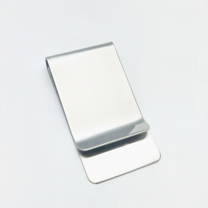 Fermasoldi in metallo argento lucido - Product Image 1