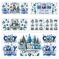 Autocollant de Noël pour tasses et gobelets – Collection de transferts décoratifs pour fêtes