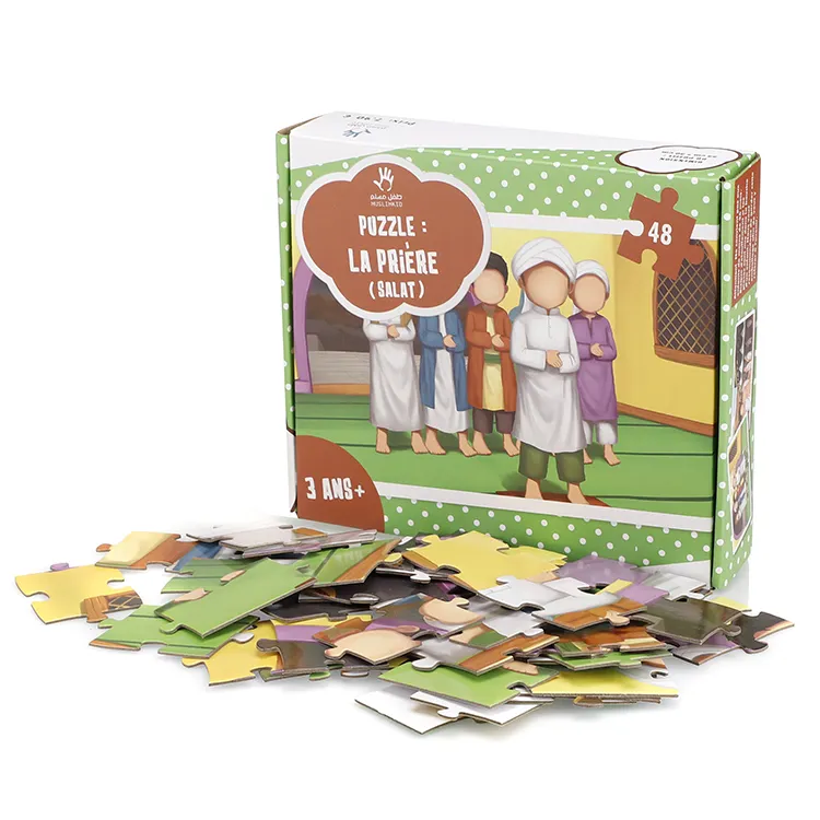 Usine personnalisée votre propre conception 24 50 56 100 pièces dessin animé personnalisé enfants Puzzle pour les enfants