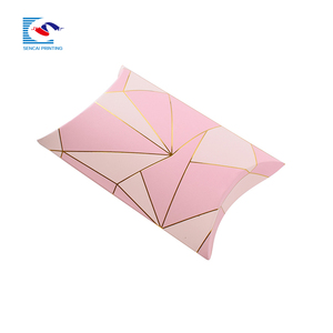 All'ingrosso design personalizzato Art Paper cuscino scatola regalo goffrato pieghevole per il profumo caramelle festa di compleanno per lo zucchero Sushi gelatina - Product Image 3