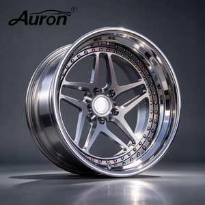 Rueda de Aleación de Aluminio Forjado 5.5x17 con Diseño Multirradio Pulido para Automóviles de Pasajeros, Mejora de Ruedas de Coche, Nuevo Diseño - Product Image 1