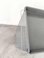 Chariot à outils en acier thermolaqué avec panneau perforé, chariot utilitaire à roulettes pour le rangement en atelier