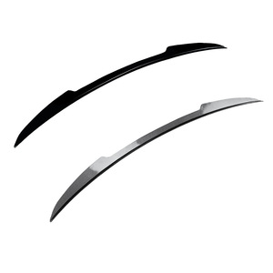 Audi Rear Spoiler Blade Style Piano Black Carbon Fiber Texture ABS Trunk Wing 2019+ - Product Image 5