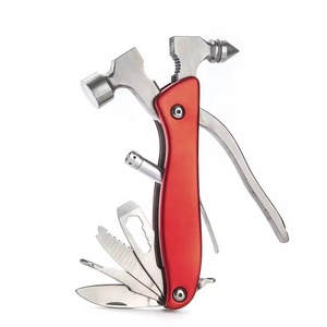 <span class=keywords><strong>Marteau</strong></span> à griffes en acier inoxydable multi-usages Cadeau d'anniversaire pour homme Papa Mari ou Grand-père Outil de survie et de camping en plein air - Product Image 3