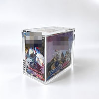 Boîtier de présentation en acrylique pour cartes TCG, boîtier PMMA pour boosters avec couvercle magnétique pour boîte de présentation, boîte de boosters, boîtier en acrylique