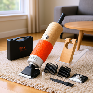 Tondeuse à tapis électrique Vevor 200W, vitesse réglable, poignée en bois, cisailles à tufter, tondeuse à tapis avec lames - Product Image 2