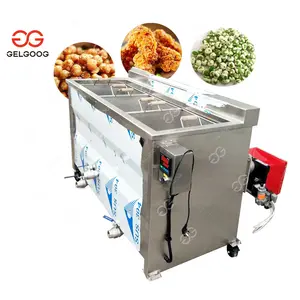 Industrial Used Stainless Steel 2 Tank 4 Basket Gas Electric Deep Frying Machine Chip Fryer