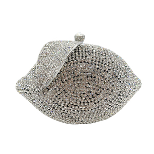 Bolso de mano con pedrería de limón para mujer, bolso de noche con cuentas, patrón geométrico, bolso de mano para fiesta de cóctel - Product Image 1