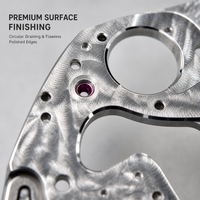 Service d'usinage CNC de précision, plaque de cadran en acier inoxydable personnalisée avec ouvertures complexes et tolérance de 0,01 mm