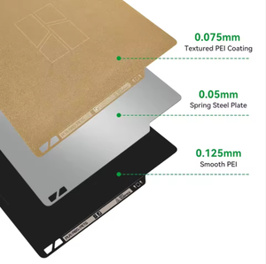 Nueva Placa de Construcción de PEI de Doble Cara con Textura Lisa de Bamboo Lab, 180*180 mm, Plataforma Flexible para Cama Caliente, Base Magnética, A1 Mini FDM 3D - Product Image 3