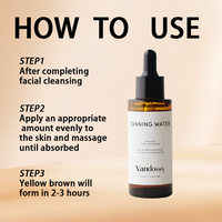 Huile de bronzage pour le visage et le corps sans toxine de marque privée gouttes bronzantes hydratantes pour faux bronzage ajouter à la lotion Drop-in