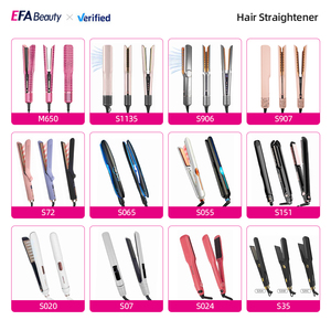 EFA ES007 2025 Portable Wireless Mini Quality Professional Cordless Usb Rechargeable Flat Iron Private Label <strong>Hair</strong> <strong>Straightener</strong> - Product Image 2