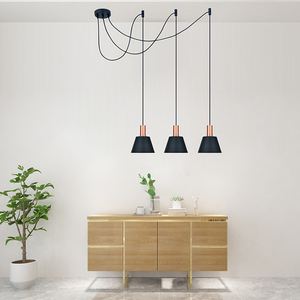 Classic Modern Dining Metal Black and Gold Pendant <strong>Lights</strong> Drop Lighting Pendant Lamp 3 <strong>Cluster</strong> Spider Pendant <strong>Light</strong> - Product Image 3