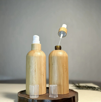 Kemasan Kayu & Bambu Organik Kustom, Botol Bambu 30ml untuk Serum, Dapat Digunakan Kembali & Diganti, untuk Minyak Esensial