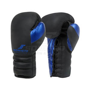 Gants d'entraînement à lacets en cuir de haute qualité pour adultes Vente en ligne Équipement de boxe et d'arts martiaux - Product Image 1