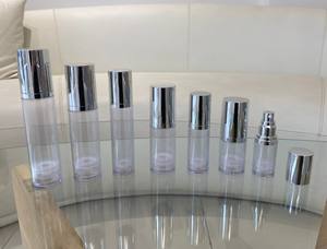 Custom 15ml 30ml 50ml 100ml PS customized logo printing Plastic airless <b>pump</b> <b>bottle</b> cosmetic packaging <b>bottle</b> - Product Image 3