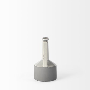 HMS 9 \ "grigio e bianco cilindro ceramica urne barattoli vasi porcellana - Product Image 5