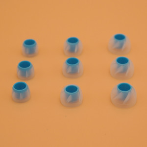 Embouts d'écouteurs en silicone 4,5 mm bicolores pour accessoires de casque - Product Image 1