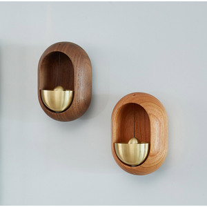 <span class=keywords><strong>Sonnette</strong></span> de <span class=keywords><strong>vélo</strong></span> sans fil avec carillon magnétique en laiton, clochette d'entrée pour la décoration intérieure - Product Image 2