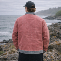 Veste de travail d'hiver pour homme, personnalisée, en toile de canard et jean, style bomber ou trucker, avec fermeture éclair, pour l'extérieur, fabriquée par un fabricant OEM