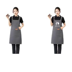 Canvas <b>Apron</b> <b>Kitchen</b> Household Stain Resistant Work Wear Cooking Uniform <b>Aprons</b> - Product Image 3