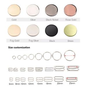 OEM ODM Bikini Connector ชุดว่ายน้ำฮาร์ดแวร์รูปตัวยูหัวเข็มขัดอุปกรณ์ตกแต่งใหม่สำหรับชุดว่ายน้ำแหวนหัวเข็มขัด