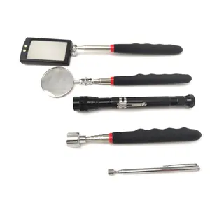 Vehicle Car Repair Tool Telescoping Inspection Mirror, Magnetic Pick Up Tool, Flexible Pick Up Tool with Claw
