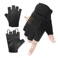 Guantes de Levantamiento de Pesas de Medio Dedo OEM, Transpirables, Anti-Callos, para Entrenamiento en Gimnasio, Ejercicio, Fitness, Deportes, Venta al Por Mayor