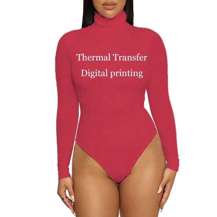 Private Label Oem Odm Full Body Suit Ladies One Piece Jumpsuit Long Sleeve Ribbed Rompers Custom Logo Bodysuit For Women