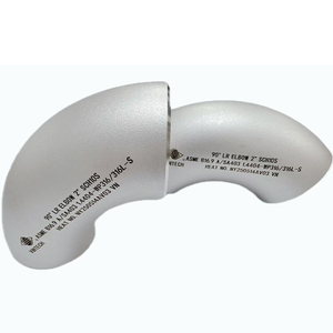 Codo de Acero Inoxidable de Radio Largo para Soldadura a Tope, Curva de 90 Grados, ASME B16.9 A/SA403, Sin Costura y Liso - Product Image 2