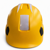 Casque de sécurité de chantier en ABS avec bandes réfléchissantes pour la protection de la tête