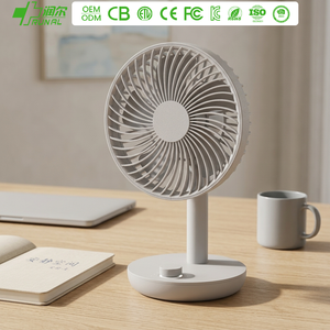RUNAL Plastic High Speed Brushless Motor Rechargeable Air Cooling Desk Table Fan Mechanical Control Spanish Support For Room