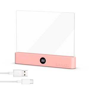 Wireless Portable <b>Rechargeable</b> Black Led Book Full Page <b>Light</b> Panel Plate Lamp Board Flat Book <b>Light</b> for Reading in Bed - Product Image 3
