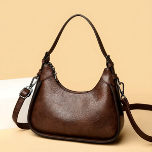 Bolso de Hombro KADIFEINIROO para Mujer, Estilo Vintage, PU, Invierno/Otoño, Cierre de Cremallera, Correa Ajustable, para Uso Diario, Compras y Viajes - Product Image 1