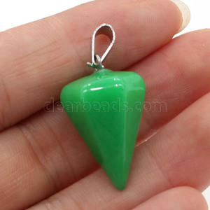 Pendentifs en cristal naturel bon marché en forme de cône pyramidal, pendentif en pierre précieuse hexagonale à <span class=keywords><strong>six</strong></span> faces pour collier, fabrication de pendule - Product Image 6