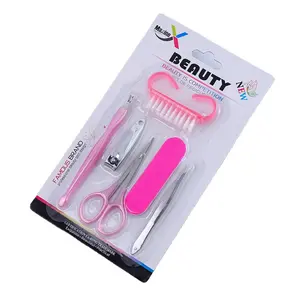 6PCS Blister card Manicure Kit Tools For Sale Beauty Supplies Nails Art And Professional Pedicure Tool Set