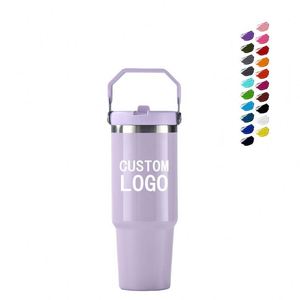 Custom 30oz Tumbler Double Wall Stainless Steel Vacuum <b>Insulated</b> Coffee <b>Mug</b> Travel Car Cup With Handle Lid - Product Image 5