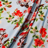 Tissu en satin chiffon 50D personnalisable, imprimé numériquement, 100 % polyester, léger, écologique, doux et brillant pour mariage