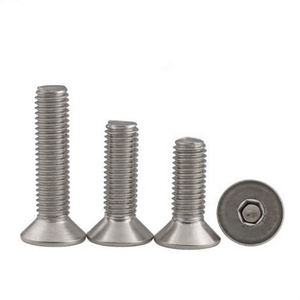 ANSI/GB/DIN/ISO Certified SS304 SS316 M24*3*<strong>60mm</strong> Hex Socket Counteersunk Head <strong>Screws</strong> for Construction and Industry - Product Image 2
