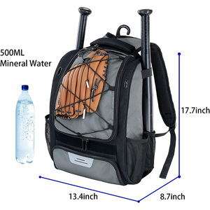 Sac de Softball Imperméable de Grande Capacité pour Activités de Plein Air Sac à Dos pour Batte de Sport Sac à Dos pour Baseball - Product Image 6
