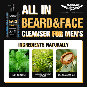 Số lượng lớn tùy chỉnh hương thơm 2 trong 1 người đàn ông râu ria mép mặt rửa tự nhiên thành phần hữu cơ - Product Image 4