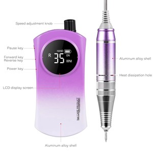 Taladro Eléctrico para Uñas de 35000 RPM, con 4 Brocas de Cerámica Ultra Resistentes al Desgaste y 6 Brocas Metálicas para Manicura - Product Image 5