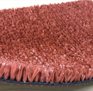 Erba da tennis rossa calcio tappeto erboso sintetico tappeto erboso artificiale approvato dalla fifa per il calcio