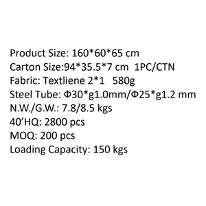 Chaise de jardin en aluminium pour l'extérieur, chaise à bascule légère, chaise longue de plage - Product Image 6