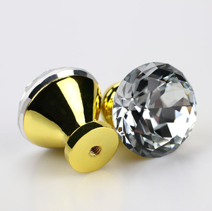 Boutons en cristal de diamant clair de 30mm pour armoire, commode, cuisine, salon, bar, quincaillerie à tirer, tiroir de centre commercial - Product Image 2