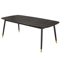 Table à manger en marbre importé, mobilier moderne pour la maison, table à manger, tables à manger fabriquées en Chine