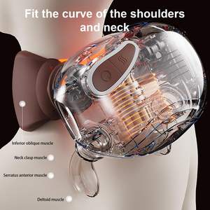 Massaggiatore Shiatsu Portatile Senza Fili 6D con Controllo del Tempo, Riscaldamento e Impastamento per Sollievo dal Dolore Profondo di Spalle e Schiena - Product Image 5