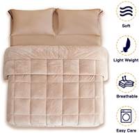 Couette d'hiver personnalisée de haute qualité, douce, écologique, épaisse, en polaire, drap de lit avec garnissage en polyester durable anti-boulochage