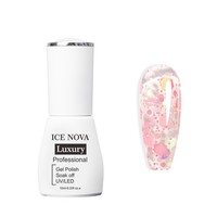 ICE NOVA Pop paillettes Gel vernis marque privée flocon étincelle paillettes arc-en-ciel ruban couleurs série nouveau vernis à ongles Gel