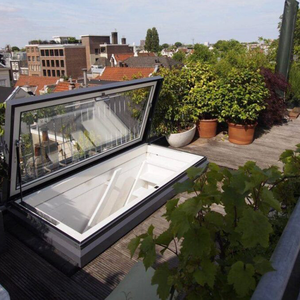 Claraboya Automática de <span class=keywords><strong>Techo</strong></span> Abatible de Aleación de Aluminio <span class=keywords><strong>con</strong></span> Ventilación Natural y Función de Escape de Incendios para Viviendas Residenciales - Product Image 4